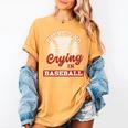 Baseball Game Day There Is No Crying In Baseball Women's Comfort Colors T-Shirt Mustard