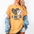 Baseball Game Day Vibes Baseball Mom Mama Leopard Cute Women's Comfort Colors T-Shirt Mustard Baseball Game Day Vibes Baseball Mom Mama Leopard Cute Women's Comfort Colors T-Shirt Mustard
