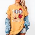 Baseball Happy 100 Days Of School Boy Girl Kid Teacher Women's Comfort Colors T-Shirt Mustard