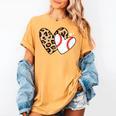 Baseball Heart Leopard Heart Sport Baseball Mom Women's Comfort Colors T-Shirt Mustard Baseball Heart Leopard Heart Sport Baseball Mom Women's Comfort Colors T-Shirt Mustard