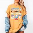 Baseball Ice Cream Drip Abuela Of The Birthday Boy Women's Comfort Colors T-Shirt Mustard Baseball Ice Cream Drip Abuela Of The Birthday Boy Women's Comfort Colors T-Shirt Mustard