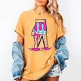 Baseball Ice Cream Drip Boys Glove Sprinkles Baseball Lover Women's Comfort Colors T-Shirt Mustard
