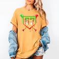 Baseball Ice Cream Drip Number 67 Player 6 7 Christmas Pjs Women's Comfort Colors T-Shirt Mustard Baseball Ice Cream Drip Number 67 Player 6 7 Christmas Pjs Women's Comfort Colors T-Shirt Mustard