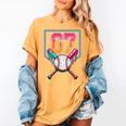 Baseball Ice Cream Drip Number 67 Player 67th Birthday Men Women's Comfort Colors T-Shirt Mustard Baseball Ice Cream Drip Number 67 Player 67th Birthday Men Women's Comfort Colors T-Shirt Mustard