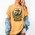 Baseball Ice Cream Drip Number 67 Playground Player 67th Women's Comfort Colors T-Shirt Mustard Baseball Ice Cream Drip Number 67 Playground Player 67th Women's Comfort Colors T-Shirt Mustard