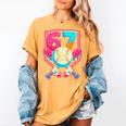 Baseball Ice Cream Drip Number 67 Six Seven Meme 67 Women's Comfort Colors T-Shirt Mustard