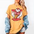 Baseball Ice Cream Drip Baseball Strawberry For Youth Red Women's Comfort Colors T-Shirt Mustard Baseball Ice Cream Drip Baseball Strawberry For Youth Red Women's Comfort Colors T-Shirt Mustard