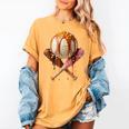 Baseball Ice Cream Drip Style Melting Ice Cream Youth Teen Women's Comfort Colors T-Shirt Mustard