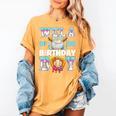 Baseball Ice Cream Drip Wela Of The Birthday Boy Women's Comfort Colors T-Shirt Mustard