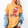 Baseball Ice Cream Drip Youth Strawberry Baseball Red Women's Comfort Colors T-Shirt Mustard Baseball Ice Cream Drip Youth Strawberry Baseball Red Women's Comfort Colors T-Shirt Mustard
