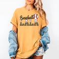 Baseball Lala Women BallPark Lala Baseball Mom Mother's Day Women's Comfort Colors T-Shirt Mustard