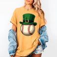 Baseball Leprechaun Hat Saint Patrick Retro Women's Comfort Colors T-Shirt Mustard Baseball Leprechaun Hat Saint Patrick Retro Women's Comfort Colors T-Shirt Mustard