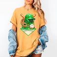 Baseball Life Style Ice Cream Drip Green Premium Tri-Blend Women's Comfort Colors T-Shirt Mustard Baseball Life Style Ice Cream Drip Green Premium Tri-Blend Women's Comfort Colors T-Shirt Mustard