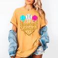 Baseball Lifestyle Baseball Drip Icecream Women's Comfort Colors T-Shirt Mustard Baseball Lifestyle Baseball Drip Icecream Women's Comfort Colors T-Shirt Mustard