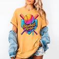Baseball Lifestyle Drip Icecream Women's Comfort Colors T-Shirt Mustard Baseball Lifestyle Drip Icecream Women's Comfort Colors T-Shirt Mustard