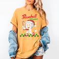 Baseball Mama Christmas Santa Hat Xmas Softball Mom Women's Comfort Colors T-Shirt Mustard Baseball Mama Christmas Santa Hat Xmas Softball Mom Women's Comfort Colors T-Shirt Mustard
