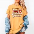 Baseball Mama Coffee Game Day Vibes Baseball Mom Women's Comfort Colors T-Shirt Mustard