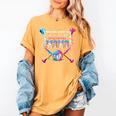 Baseball Mama Ice Cream Drip For Men Women Boy Kids Women's Comfort Colors T-Shirt Mustard
