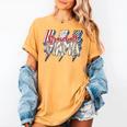 Baseball Mama Lightning Bolt Checkered Varsity Mother's Day Women's Comfort Colors T-Shirt Mustard Baseball Mama Lightning Bolt Checkered Varsity Mother's Day Women's Comfort Colors T-Shirt Mustard