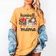 Baseball Mama Baseball Mom Cute T-Ball Mom Ballpark Mom Women's Comfort Colors T-Shirt Mustard