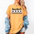 Baseball Mama Retro Groovy Baseball Mom Mother Game Day Women's Comfort Colors T-Shirt Mustard