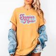 Baseball Mama Senior 2024 Class Of 24 Baseball Mom Graduate Women's Comfort Colors T-Shirt Mustard