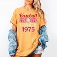 Baseball Mom Since 1975 Women's Comfort Colors T-Shirt Mustard