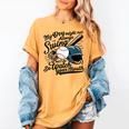Baseball Mom My Boy Might Not Always Swing But I Do Women's Comfort Colors T-Shirt Mustard Baseball Mom My Boy Might Not Always Swing But I Do Women's Comfort Colors T-Shirt Mustard