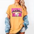 BASEBALL MOM BREAST CANCER RIBBON PINK SPORTS MOM Women's Comfort Colors T-Shirt Mustard BASEBALL MOM BREAST CANCER RIBBON PINK SPORTS MOM Women's Comfort Colors T-Shirt Mustard