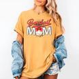 Baseball Mom Coquette Pink Bow Baseball Mama Premium Women's Comfort Colors T-Shirt Mustard