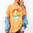 Baseball Mom I Created A Monster He Calls Me Mom Women's Comfort Colors T-Shirt Mustard