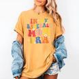 In My Baseball Mom Era Cute Mommy Groovy Women's Comfort Colors T-Shirt Mustard