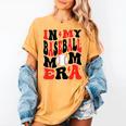 In My Baseball Mom Era Groovy Mom Women's Comfort Colors T-Shirt Mustard