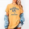 In My Baseball Mom Era Retro Game Day Mama Groovy Season Raglan Baseball Tee Women's Comfort Colors T-Shirt Mustard