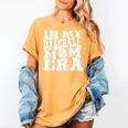 In My Baseball Mom Era Retro Groovy Baseball Raglan Baseball Tee Women's Comfort Colors T-Shirt Mustard In My Baseball Mom Era Retro Groovy Baseball Raglan Baseball Tee Women's Comfort Colors T-Shirt Mustard
