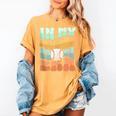 In My Baseball Mom Era Retro Groovy Style Sports Mama Women's Comfort Colors T-Shirt Mustard