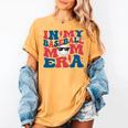 In My Baseball Mom Era Smile Face Retro Women's Comfort Colors T-Shirt Mustard