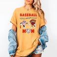 Baseball Mom Heart Baseball Mama Mother's Day Women's Comfort Colors T-Shirt Mustard Baseball Mom Heart Baseball Mama Mother's Day Women's Comfort Colors T-Shirt Mustard