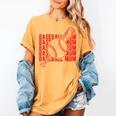 Baseball Mom Homerun Best Mom Sport Player Women's Comfort Colors T-Shirt Mustard
