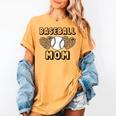 Baseball Mom Leopard Heart Game Day Women's Comfort Colors T-Shirt Mustard Baseball Mom Leopard Heart Game Day Women's Comfort Colors T-Shirt Mustard