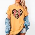 Baseball Mom Leopard Heart Valentine Day Mother Day Women's Comfort Colors T-Shirt Mustard Baseball Mom Leopard Heart Valentine Day Mother Day Women's Comfort Colors T-Shirt Mustard