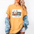Baseball Mom Leopard For The Love Of The Game Bleached Women Women's Comfort Colors T-Shirt Mustard Baseball Mom Leopard For The Love Of The Game Bleached Women Women's Comfort Colors T-Shirt Mustard