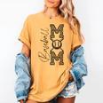 Baseball Mom Leopard Women's Comfort Colors T-Shirt Mustard Baseball Mom Leopard Women's Comfort Colors T-Shirt Mustard