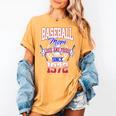 Baseball Mom Loud & Proud Since 1972 Women's Comfort Colors T-Shirt Mustard
