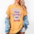 Baseball Mom Loud & Proud Since 1976 Raglan Baseball Tee Women's Comfort Colors T-Shirt Mustard