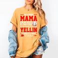 Baseball Mom Mama Baseball Lover Sport Mother's Day Women's Comfort Colors T-Shirt Mustard