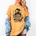 Baseball Mom May Get Loud Messy Bun Mother's Day Women's Comfort Colors T-Shirt Mustard Baseball Mom May Get Loud Messy Bun Mother's Day Women's Comfort Colors T-Shirt Mustard
