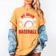 Baseball Mom Meme Quote Women's Comfort Colors T-Shirt Mustard Baseball Mom Meme Quote Women's Comfort Colors T-Shirt Mustard