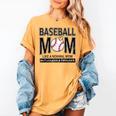 Baseball Mom Not Like a Normal Mom Baseball Mama Women's Comfort Colors T-Shirt Mustard