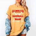 Baseball Mom Baseball Player Baseball Women's Comfort Colors T-Shirt Mustard Baseball Mom Baseball Player Baseball Women's Comfort Colors T-Shirt Mustard